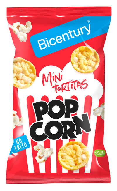 Tortitas de ma&iacute;z mini sabor palomitas Bicentury 70g