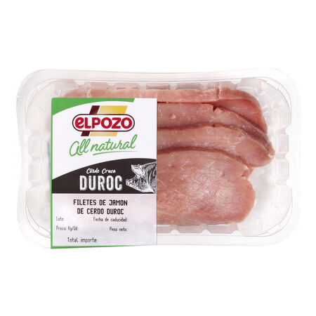 Filete de jamón de cerdo duroc All natural ElPozo 500g aproximadamente