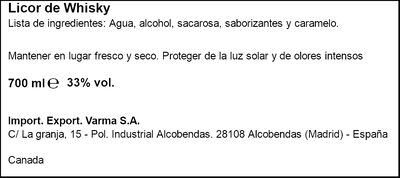 Licor de Whisky Fireball botella 700 ml