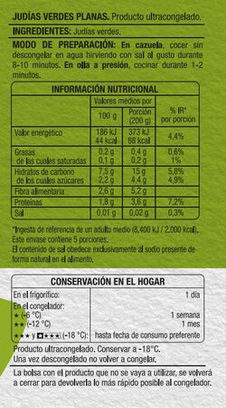 Jud&iacute;as verdes Alipende 1kg planas