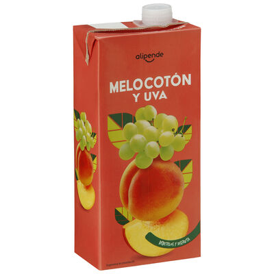 Zumo de melocotón y uva Alipende brik 1l