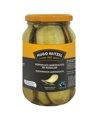 Pepinillo en rodajas agridulce Hugo Reitzel 270g