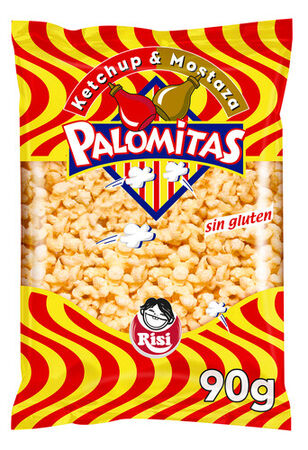 Palomitas sin gluten Risi 90g ketchup y mostaza
