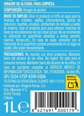 Vinagre de limpieza Lanta 1l