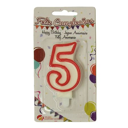 Vela cumpleaños Nº 5
