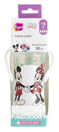 Biberón silicona Mickey Minnie Tigex 360ml