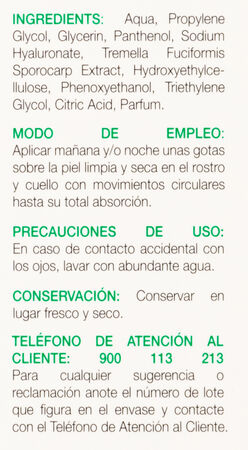 S&eacute;rum facial &aacute;cido hialur&oacute;nico Bodyplus 30 ml