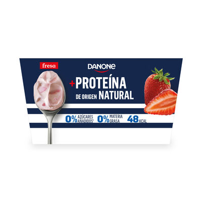 Yogur proteínas Danone pack 4 fresa
