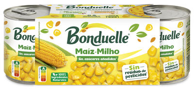 Maiz dulce en grano sin azucar a&ntilde;adido Bonduelle pack 3