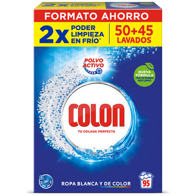 Detergente en polvo Colón 50+45 lavados