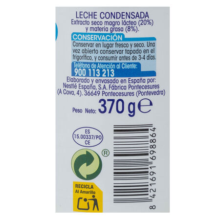 Leche condensada Alipende bote 370g