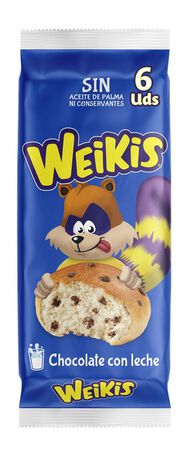 Pastelito Weikis La Bella Easo pepitas chocolate 240g