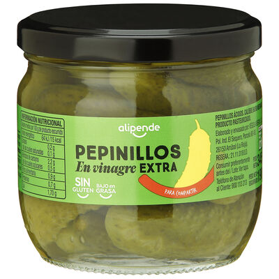 Pepinillos en vinagre sin gluten Alipende 190g