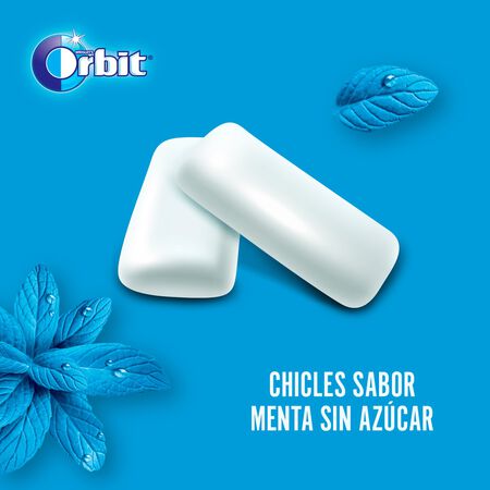 Chicles menta sin azúcar Orbit pack 4