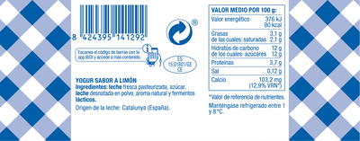 Yogur La Fageda Pack 4 Sabor Lim&oacute;n