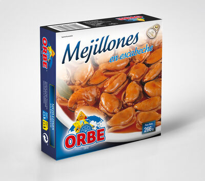Mejillones en escabeche Orbe 160g
