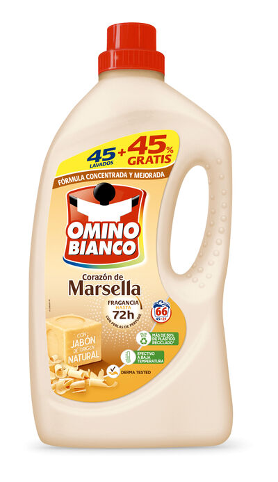 Detergente Líquido Omino Bianco 45+21 Lavados
