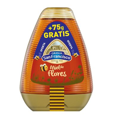 Miel de flores Granja San Francisco 425+75g antigoteo