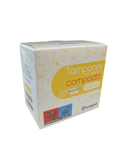 Tamp&oacute;n compact Bodyplus 20 unidades normal