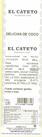 Delicias de coco El Cateto 280g