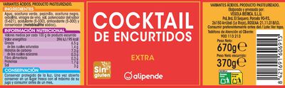 Cocktail de encurtidos Alipende 370g
