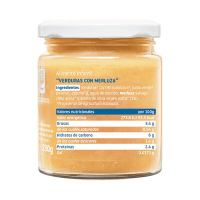 Tarro Smileat merluza con verduras 230g