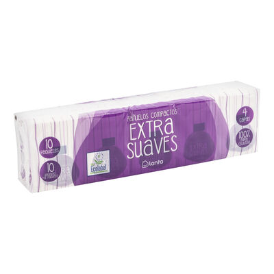 Pa&ntilde;uelos compactos Lanta 10 uds extra suave