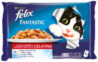 Comida h&uacute;meda para gato F&eacute;lix selecci&oacute;n de carnes en gelatina 12 sobres de 85g