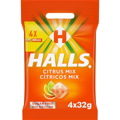 Caramelos sin azúcar añadido Halls p4 vita-c