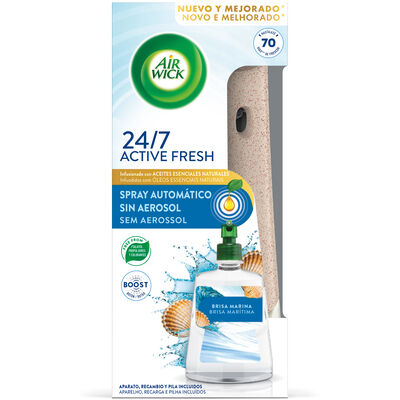 Ambientador Airwick Active Fresh 228ml brisa marina