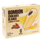 Helado bomb&oacute;n Alipende 6 uds crocanti-blanco