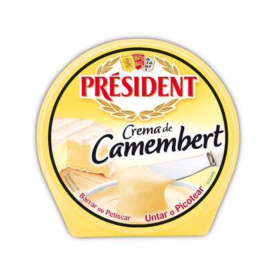 Queso crema de camembert para untar Président 125g