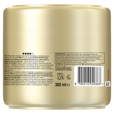 Mascarilla capilar hydra revitaliza Pantene 300ml