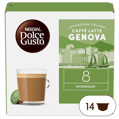 Caf&eacute; Latte Genova intensidad 8 Dolce Gusto 14 c&aacute;psulas