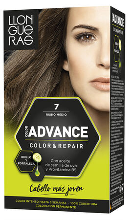 Tinte de cabello Llongueras Color Advance nº 7 rubio medio