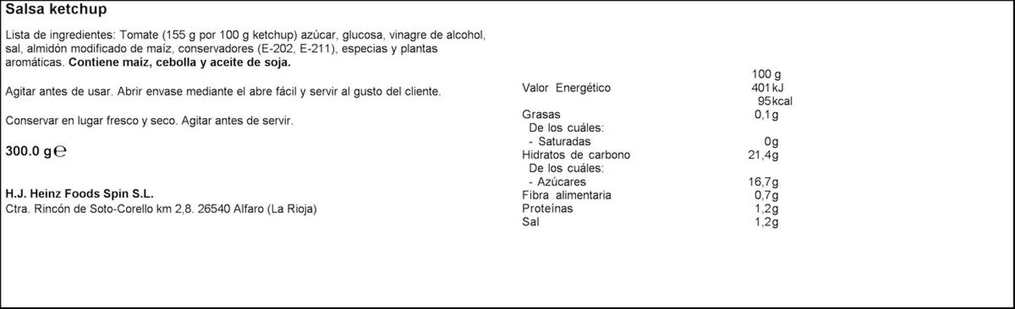 Ketchup Orlando 300g barril