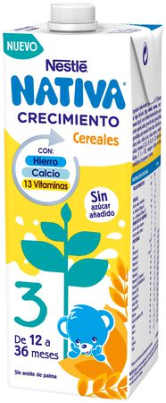 Leche crecimiento Nestlé junior cereales desde 12meses 1l