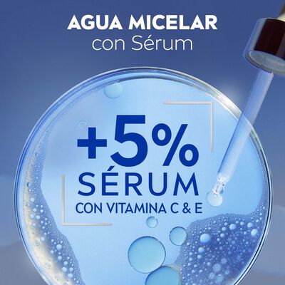 Agua micelar Nivea  400ml Serum Skin Glow