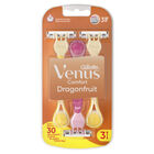 M&aacute;quina de depilar desechable Venus Gillette 3 unidades dragonfruit
