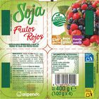Postre de soja Alipende pack 4 frutos rojos