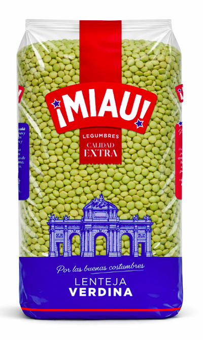 Lenteja verdina calidad extra miau 1k 1 kg