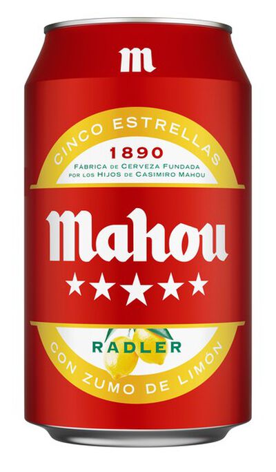 Cerveza con limón Mahou 5 Estrellas Radler lata 33cl