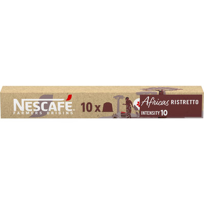 C&aacute;psulas de caf&eacute; Africas intensidad 10 Nescaf&eacute; 10 c&aacute;psulas