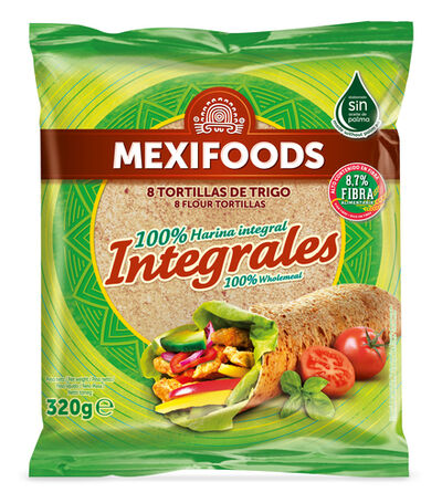 Tortillas trigo Mexifoods integrales fajitas 320g