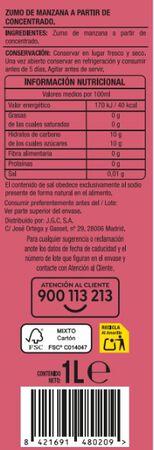 Zumo de manzana Alipende brik 1l