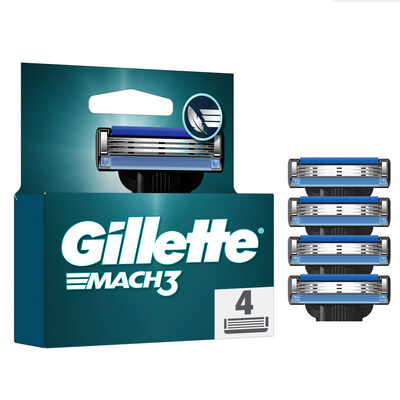 Hojas de afeitar Gillette 4 unidades recambio mach 3