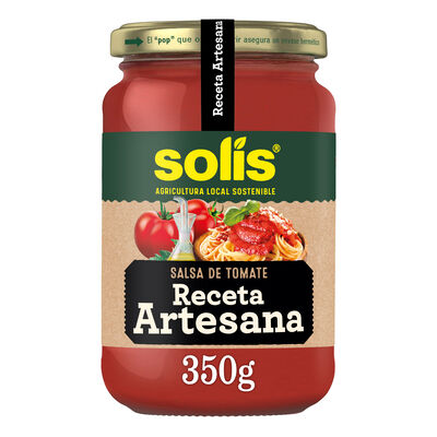 Salsa de tomate frito receta artesana Sol&iacute;s 350g