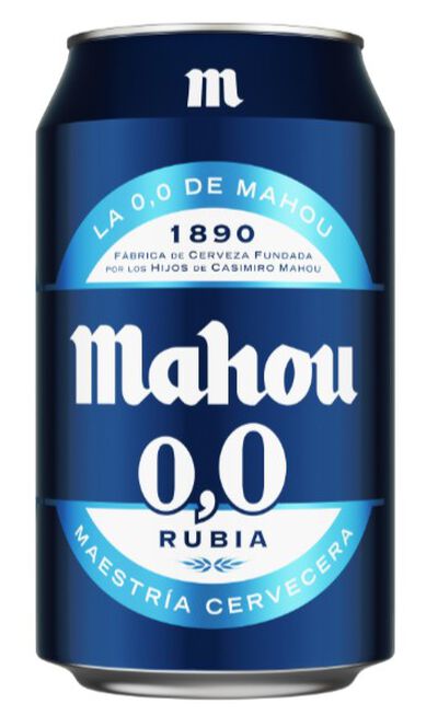Cerveza rubia sin alcohol lata Mahou 33cl