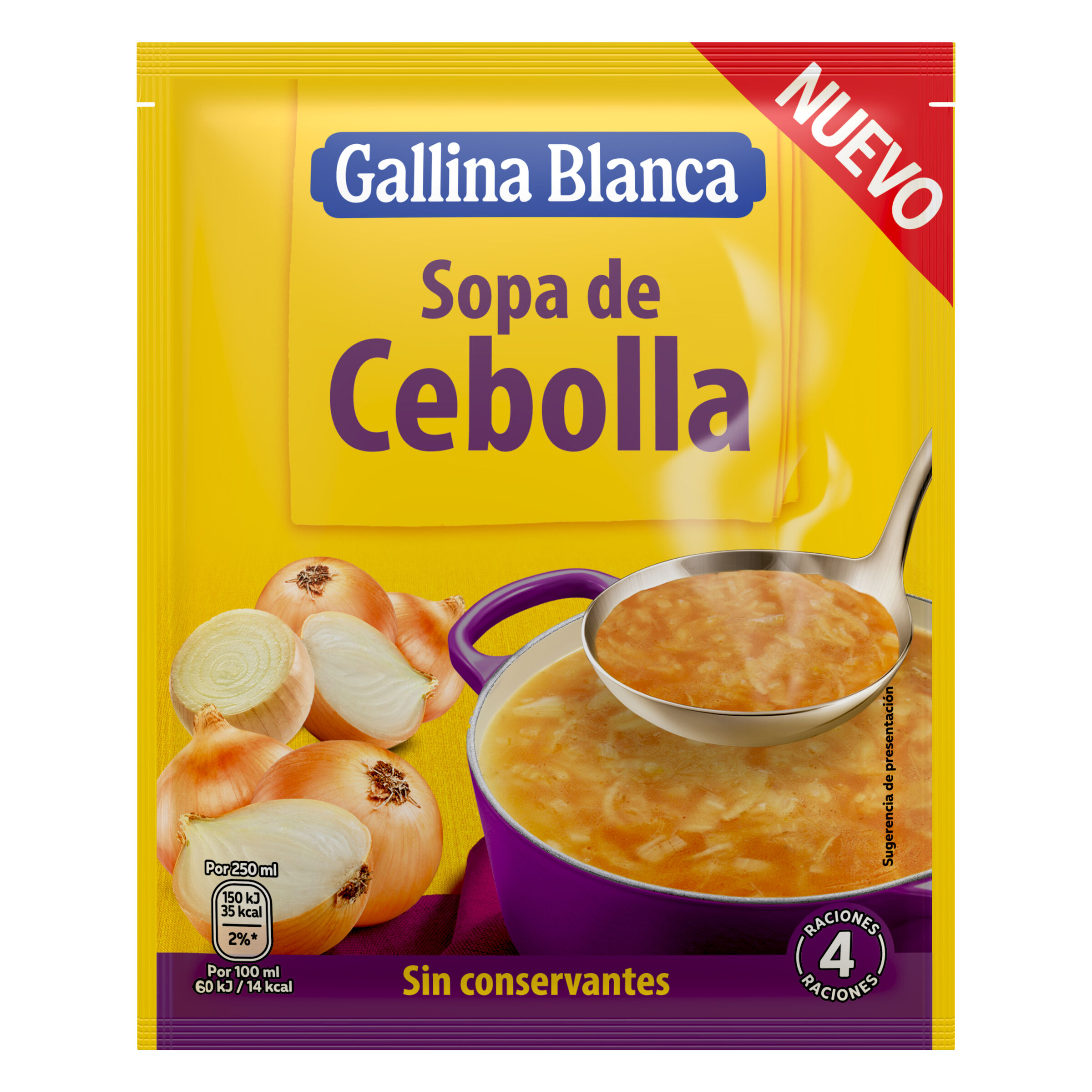 Sopa con sabor a cebolla Gallina Blanca 48g