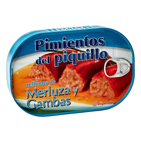 Pimientos del piquillo merluza y gambas Alipende 260g